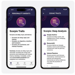 Aplicación Royalcraft Zodiac – Horóscopo diario, signos del zodiaco, guía de astrología y percepciones sobre la personalidad IOS/Android y MAC - Product Image 3