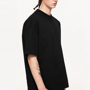 เสื้อยืดผู้ชายไซส์ใหญ่ คุณภาพสูง ผ้าฝ้าย 100% สตรีทแวร์ คอเต่าแบบสั่งทำ ผ้าหนา ทรงโอเวอร์ไซส์ หลวม สบาย - Product Image 4