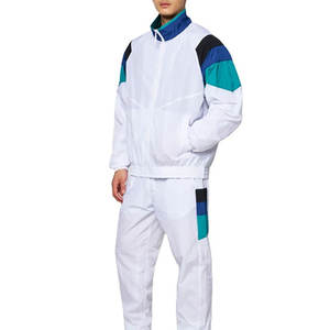 Chaqueta Cortavientos Deportiva Unisex con Capucha y Estampado Personalizado, Conjunto de 2 Piezas, Sudadera con Cremallera Completa, Ligera, de Poliéster/Algodón - Product Image 1