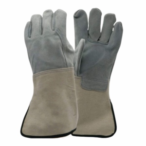 High Performance Heavy Duty Cowhide Split Leather Welding <b>Gloves</b> Flame Retardant Construction Barbecue Protective Gear Safety - Product Image 1