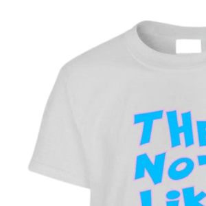 T-shirt blanc à manches courtes et col rond avec imprimé graphique bleu, vêtement décontracté pour tous les jours, streetwear confortable, vêtement unisexe - Product Image 4