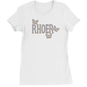 Sigma Gamma Rho <b>White</b> Butterfly T-<b>Shirt</b> <b>Women</b>’s <b>Short</b> <b>Sleeve</b> Crew Neck Casual Sorority Tee Custom Printed Apparel Wholesale OEM - Product Image 1