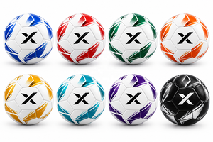 ลูกฟุตบอลซิลิโคนน้ำหนักเบาแบบกำหนดเอง X Sports City |   สีขาว สีดำ สีทอง |   โลโก้ X |   ผู้ผลิต OEM ODM |   ดีไซน์ระดับพรีเมียม - Product Image 4