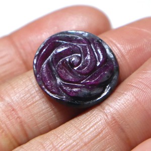 Cabujón de Zoisita Rubí Natural Tallado, Gema de Rubí Tallada a Mano, Piedra Suelta Lisa, Proveedor Mayorista para Joyería - Product Image 1