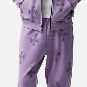 ชุดวอร์มผู้ชายดีไซน์ล่าสุด แห้งเร็ว เนื้อผ้านุ่มสบาย คุณภาพสูง ประดับด้วยคริสตัล - Product Image 4