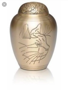 Urne funéraire pour adulte finition marbre bleu royal - Urne funéraire artisanale en laiton pour cendres - Urne commémorative décorative pour cimetière - Product Image 4