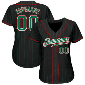 Camiseta de Béisbol Personalizada con Rayas Negras, Ropa Deportiva Urbana para Hombre y Mujer, Uniforme de Equipo, Transpirable, para Gimnasio, Club, Moda Atlética - Product Image 1