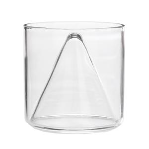 Hand-Blown 200ml Conical Borosilicate Whiskey Glass Artisan Tea <b>Cups</b> & <b>Saucers</b> for Lovers - Product Image 1