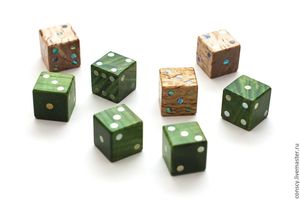 Premium Handmade Natural Wood Resin <b>Dice</b> <b>Set</b> for Board Games-Waterproof Customized Color - Product Image 2