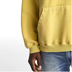 เสื้อฮู้ดดี้ผู้ชายสไตล์เอลีท ล้างสีแบบแอซิด ผ้าด้านในนุ่มสบาย ทรงปกติ วัสดุทนทาน ดีไซน์ทันสมัย เหมาะสำหรับฤดูหนาว ผ้าฟลีซ ระบายอากาศได้ดี - Product Image 4