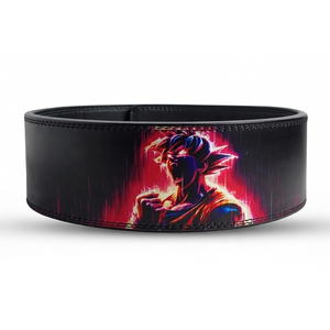 Durable Portable Adjustable Goku Anime Print Fitness Belt Professional <b>Back</b> <b>Support</b> Tummy Control Deep Squat Cowhide 10mm - Product Image 1