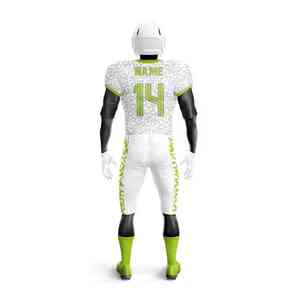 Impression personnalisée, design par sublimation, ensembles respirants et tendance pour jeunes et adultes, services OEM, uniformes de football américain - Product Image 5