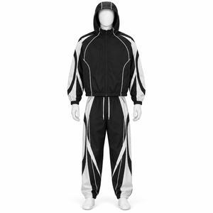 Nouvel ensemble de survêtement imperméable pour homme, veste réfléchissante, pantalon cargo, streetwear, personnalisable, OEM, en gros - Product Image 6