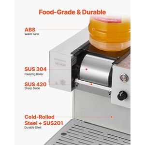 Machine à glaçons électrique à lame en acier inoxydable 132 LBS/24H, réservoir de 0,48 gal, pré-refroidissement rapide en 90 secondes, petite machine à glaçons pour la maison, pour faire des glaces - Product Image 6