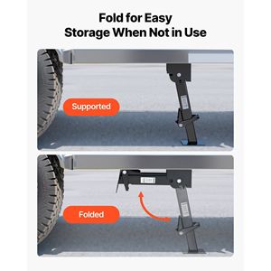 2 Gatos Telescópicos Plegables para Remolque, Capacidad de 1000 lb, Gatos Estabilizadores Oscilantes para Remolque de RV, Ajustables de 11.7 a 18.2 Pulgadas - Product Image 5