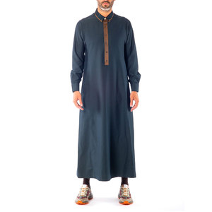 Men Juba Elegant Modest Full Length Robe Premium Soft Fabric Comfortable <b>Islamic</b> <b>Clothing</b> For Prayer And Formal Events - Product Image 3