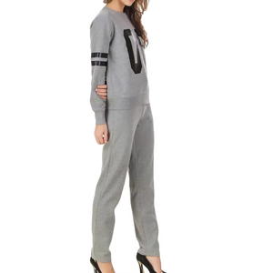 Ensemble de survêtement pour femme de haute qualité, collection Hiver 2025, brodé, grande taille, tenue de sport unie - Product Image 1