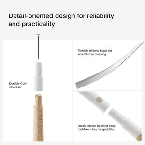 Silicone Multi-Purpose Squeegee Heavy Duty Scrubbe for Bathroom Shower <b>Windows</b> Glass or Door for Glass Door Scrubbing - Product Image 4