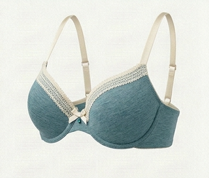 Soutien-gorge en dentelle sans armatures pour femme, couleurs personnalisables, bonnet complet, trois agrafes, bretelles réglables, dos en U, respirant, séchage rapide - Product Image 4