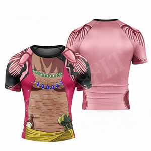 Custom Sublimated Cycling Jersey Short Sleeve <b>Compression</b> <b>Shirt</b> Breathable Sports Fitness Summer All Over Printed Rash Guards - Product Image 6