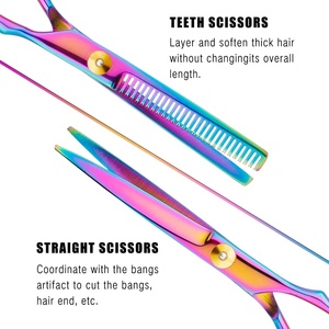 Private Label Professional <b>Left</b>-<b>Handed</b> Barber Haircutting Thinning <b>Scissors</b> 420 & 440 Stainless Steel Beauty <b>Scissors</b> - Product Image 6