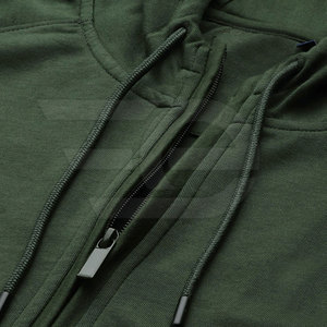 Sweats à capuche streetwear chauds d'hiver pour la gym, personnalisables, pour hommes, à fermeture éclair, en coton, décontractés, vente en gros - Product Image 6