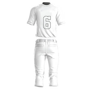 Men's White Baseball Uniform Set Short Sleeve Button Front Team Numbers Embroidery Polyester Regular Fit All Seasons - Product Image 5