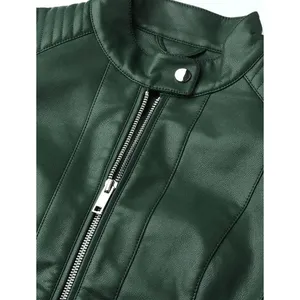 PIHA SPORTS Women's Genuine Leather Suede Biker Jacket with Zip Pockets Breathable Regular Fit Winter Coat (<b>3</b> Colors) - Product Image 3