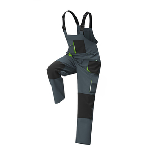 Overol de Trabajo Gris para Hombre con Detalles Verdes, Transpirable, Certificado CE, Resistente a la Abrasión, Uniforme de Algodón - Product Image 2