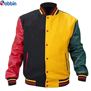 Chaqueta Varsity de Invierno para Hombre, Lana/Poliéster, Ecológica, Tallas Grandes, Transpirable, Corte Ajustado, Detalles Bordados en Relieve, Personalizable - Product Image 3