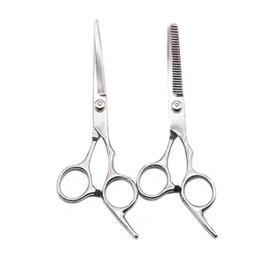 Ensemble de ciseaux de coiffure professionnels, ciseaux droits et ciseaux à effiler pour usage en salon de coiffure - Product Image 1