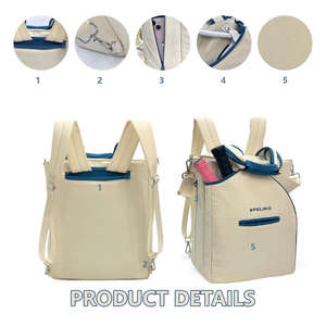 Sac à dos de tennis en denim Bagnex, sac de sport imperméable à bandoulière, grande capacité, sac d'entraînement à double épaule - Product Image 4