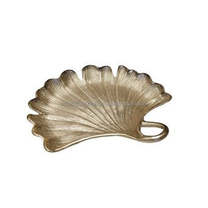 Plateaux décoratifs pour fruits en aluminium sur mesure avec plaque d'or de la meilleure qualité Plateau pour accents décoratifs Plateau décoratif en aluminium sur mesure en gros - Product Image 6