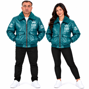 Wholesale New Innovations Men Women Genuine Leather <b>Pilot</b> Bomber <b>Jacket</b> Winter Casual 2026 High Quality Windproof Waterproof - Product Image 1