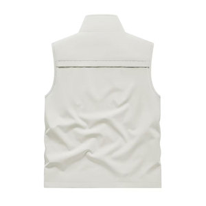 Chalecos ligeros para hombre para primavera y verano, chaquetas sin mangas con múltiples bolsillos con cremallera, chalecos casuales con cremallera para actividades al aire libre - Product Image 2