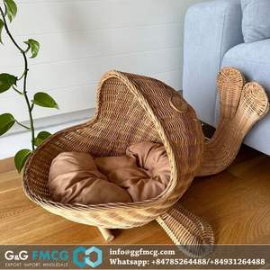 Venta al por mayor de Casita de perro de bambú con techo ecológico de Vietnam - Product Image 3