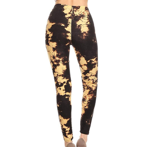Leggings de sport pour femmes à taille haute, longueur intégrale, respirants, en nylon et élasthanne, avec ceinture élastique, motif uni - Product Image 4