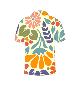 เสื้อโปโลพิมพ์ลายทรอปิคอลแบบกำหนดเอง แขนสั้น สวมใส่สบาย เหมาะสำหรับกอล์ฟ เทนนิส ชุดทีมฤดูร้อน - Product Image 2