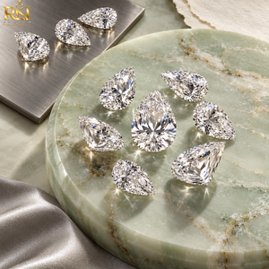 Diamant de laboratoire en forme de poire artistique de 12,00 carats, couleur DEF |   Pierre précieuse brillante allongée de qualité supérieure pour bijoux sur mesure - Product Image 3