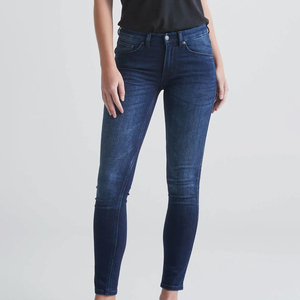 Últimos Jeans de Mezclilla de Cintura Alta de la Mejor Calidad OEM ODM, Estilo Nuevo, Ajustados, para Mujeres Adultas, Pantalones de Mezclilla de Cintura Media - Product Image 3
