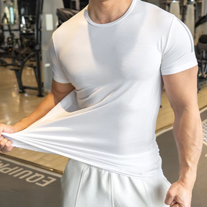 Camiseta Deportiva para Hombre de Secado Rápido, Absorbente de Sudor, Transpirable, para Fitness, Running, Entrenamiento Deportivo, Compresión - Product Image 1