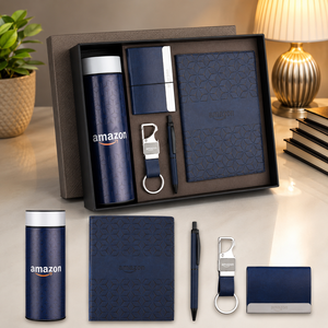 Custom Cork Executive Business Gift Set Durable Notebook <b>Pen</b> Card Holder Keychain Logo Gift <b>Box</b> for Corporate Events - Product Image 3