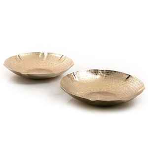 Tazón Decorativo Plateado en Forma de Barco, Plato Metálico, Tazón de Diseño para Ensaladas, Tazón de Metal Hecho a Mano para Servir Alimentos - Product Image 5