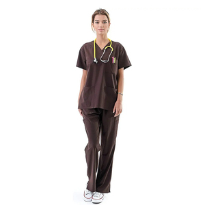Conjuntos de Uniformes Médicos de Forro Polar Ecológico de Manga Larga, Última Moda, Gran Venta, Nuevo Estilo, Uniformes Médicos para Mujer - Product Image 3