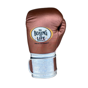 No Boxing No Life Training Sparring boxing <b>Gloves</b> Full Finger Structure Hook Loop Fastening Leather Build <b>Moisture</b> Wicking - Product Image 4