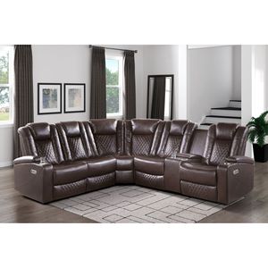 3 pezzi di lusso componibile componibile componibile per soggiorno Premium in ecopelle con rivestimento in peluche portabicchieri - Product Image 1