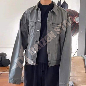 DAIZEN STAR INTERNATIONAL Men's Classic Denim Jacket Regular Fit Acid Wash <b>Light</b> Vintage Cotton Button Closure Casual Streetwear - Product Image 4