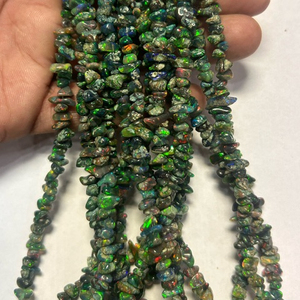 Ethiopian Natural Fire Opal <b>Beads</b> <b>Crystal</b> Rough Spacer Loose <b>Beads</b> Black Colour <b>for</b> <b>Jewelry</b> <b>Making</b> - Product Image 1