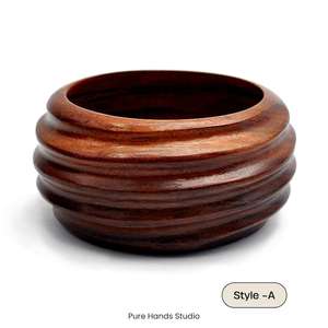 Handcrafted Sissoo <b>Wood</b> <b>Bangle</b> Bracelet Bold Natural Statement Jewelry Elegant Eco-Friendly Jewelry for Women <b>Wood</b> Bracelets - Product Image 2