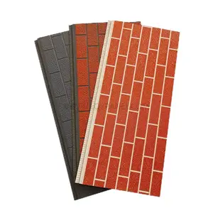 Núcleo EPS con una variedad de patrones se puede personalizar pared externa Panel de pared sándwich de aislamiento térmico tallado en metal 3D